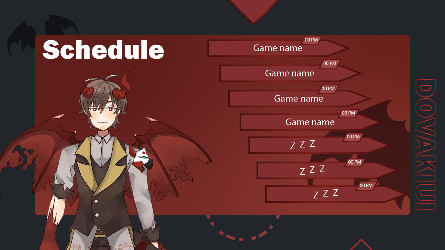 Stream schedule